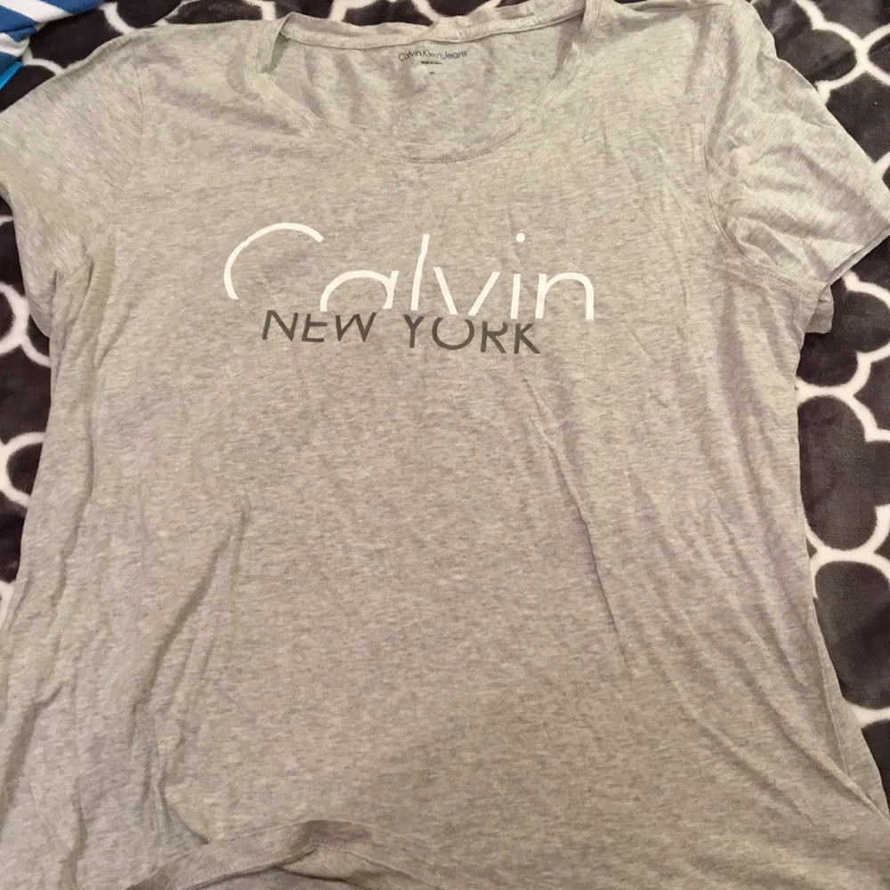 Grey Calvin Klein shirt